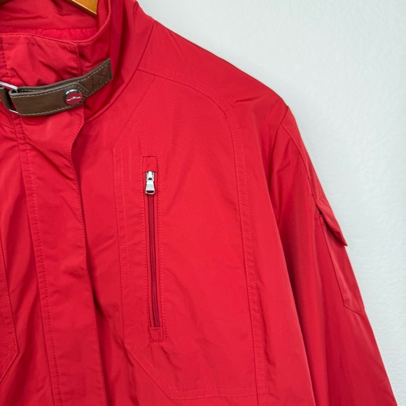 Lauren Ralph Lauren Active Jacket Womens XL Red Windbreaker Collared Full Zip - Picture 5 of 16